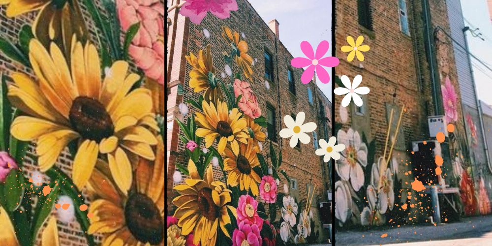 Murales floreale Chicago