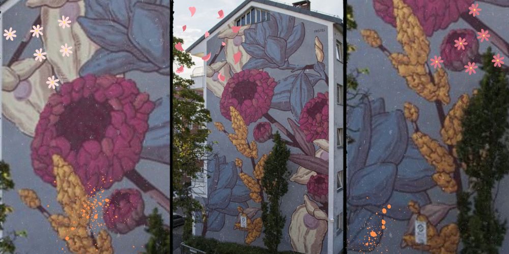 Murales floreale Oslo