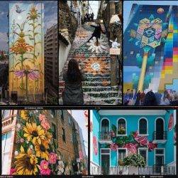 Murales floreali in giro per il mondo