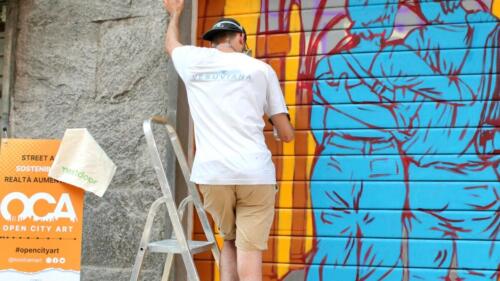 murale in azienda mostrami
